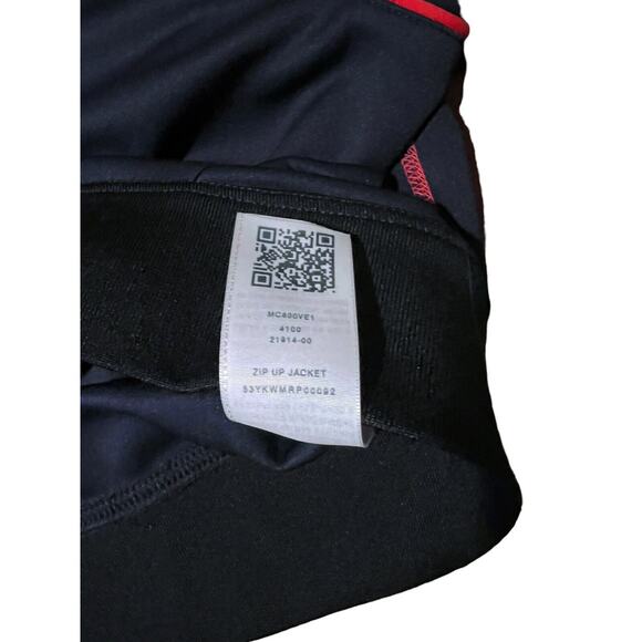 True Religion Sport Lightweight Track Jacket Navy W/ Red-Logo Patch GREAT CONDIT - Picture 12 of 12
